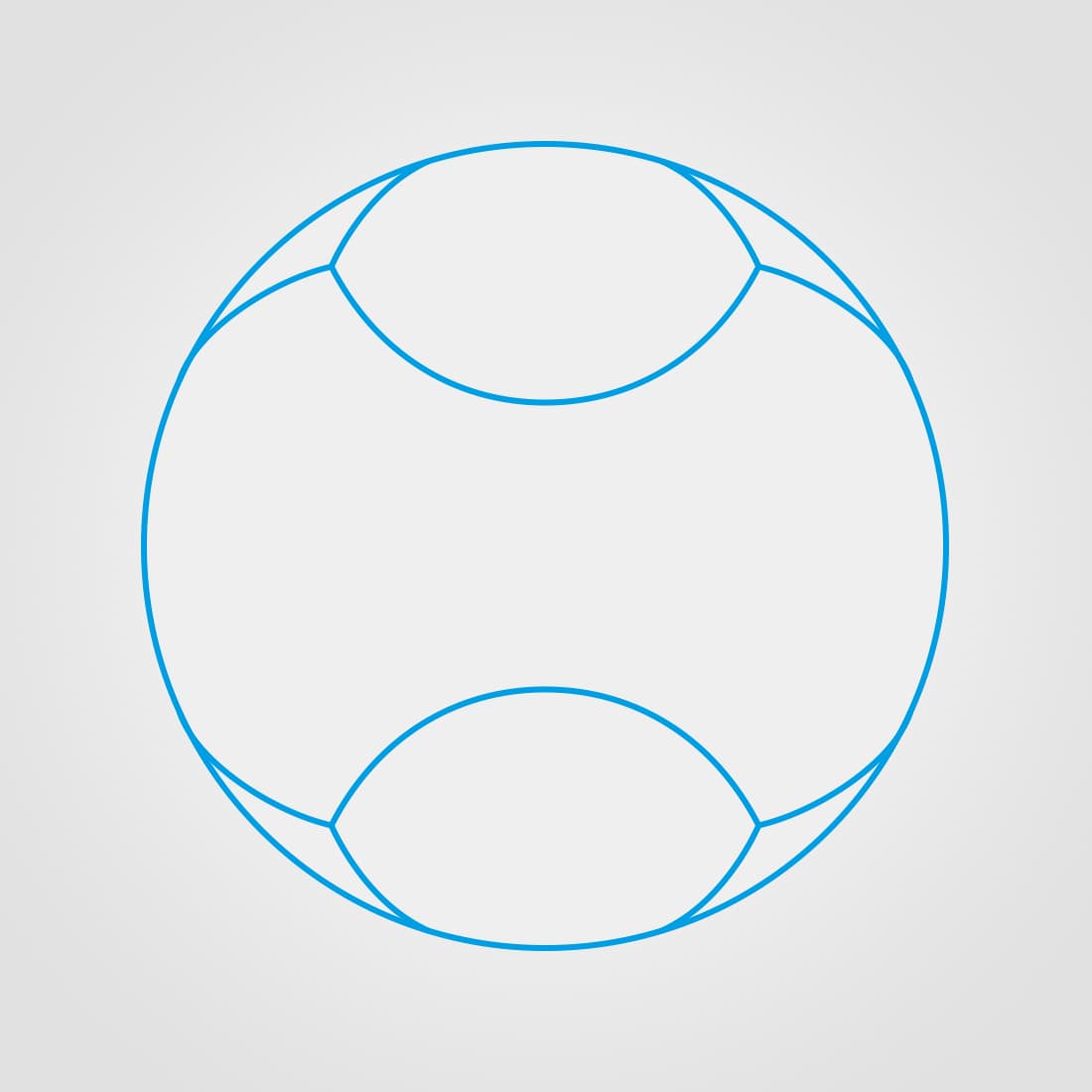 6 Panel - Fußball Sketch